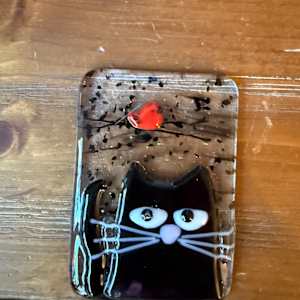 Peeky Black Cat 22 by Candice Treat Murphy, Image 1.