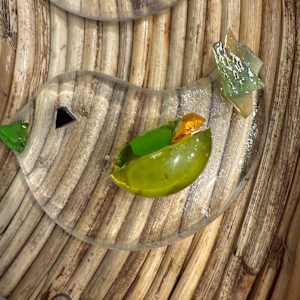 Textured Bird Ornament VI by Candice Treat Murphy, Image 2.