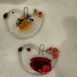 Textured Bird Ornament VIII by Candice Treat Murphy, Image 4.