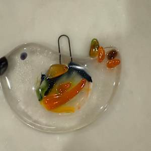 Textured Bird Ornament VIIII by Candice Treat Murphy, Image 1.