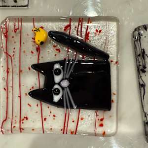 Peeky Black Cat 35 by Candice Treat Murphy, Image 3.