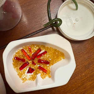 Gold Flaked Red Striker Pocket Bear 2 by Candice Treat Murphy, Image 1.