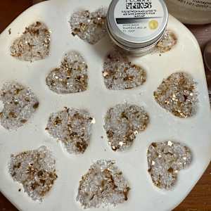 1.5” Tiny Pocket Heart Sunburst and Gold Leaf #11 by Candice Treat Murphy, Image 2.