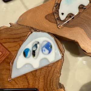 Polar Bear Ornament with Stones by Candice Treat Murphy, Image 3.