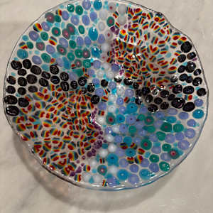 Multicolor Murrini Bowl by Candice Treat Murphy, Image 4.