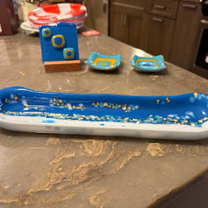 Egyptian Blue, White, Turquoise, and Vanilla Tray by Candice Treat Murphy, Image 4.