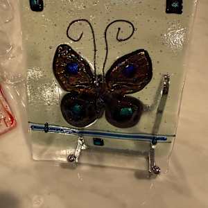 Dichroic Butterfly Rectangle by Candice Treat Murphy, Image 2.