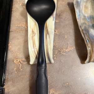 Modern Large Spoon Rest #3 (Vanilla Streaky) by Candice Treat Murphy, Image 6.