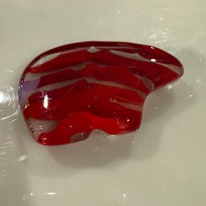 Red Striped Pocket Bear #1 by Candice Treat Murphy, Image 2.