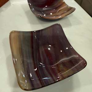 4” Streaky Browns Sushi Dish #1 by Candice Treat Murphy, Image 5.