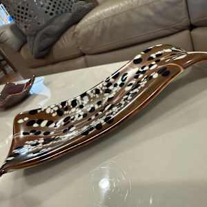 Modern Large Spoon Rest #1 (Dk Brown and Vanilla) by Candice Treat Murphy, Image 5.