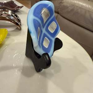 Funky Blue and Vanilla Square by Candice Treat Murphy, Image 1.