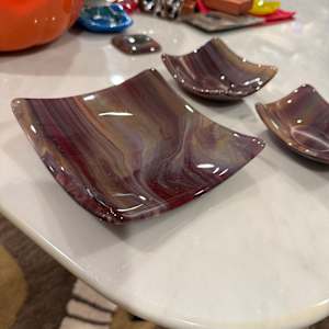 4” Streaky Browns Sushi Dish #2 by Candice Treat Murphy, Image 6.