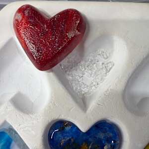 2" Transparent Red Pocket Heart #8 by Candice Treat Murphy, Image 4.