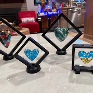 2" Blues Pocket Heart #2 by Candice Treat Murphy, Image 4.