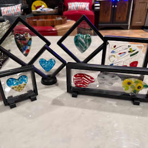 2" Ukraine Sunflower Pocket Heart #15 by Candice Treat Murphy, Image 4.