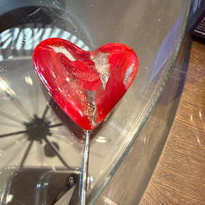 2" Reds Pocket Heart Plant Stake #2 by Candice Treat Murphy, Image 5.