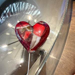 2" Reds Pocket Heart Plant Stake #2 by Candice Treat Murphy, Image 6.