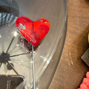 2" Reds Pocket Heart Plant Stake #2 by Candice Treat Murphy, Image 4.