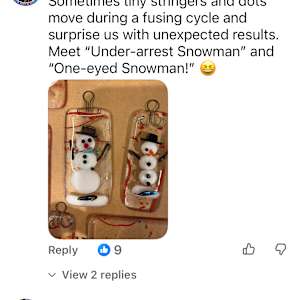 Under-arrest Snowman Ornament by Candice Treat Murphy, Image 2.