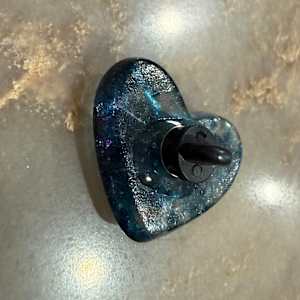 Blue Tiny Pocket Heart Pin by Candice Treat Murphy, Image 3.