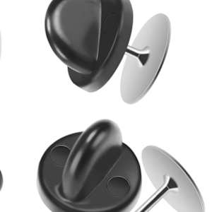 Blue Tiny Pocket Heart Pin by Candice Treat Murphy, Image 2.