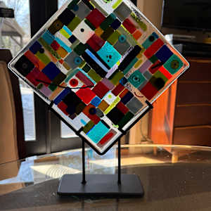 Transparent Color Blocks with Murrini and Stringers by Candice Treat Murphy, Image 4.