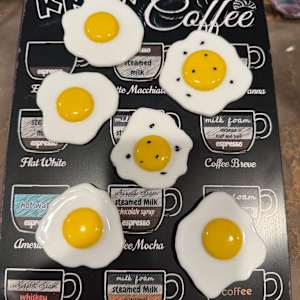 Sunny Side Up Egg Magnet #2 by Candice Treat Murphy, Image 6.