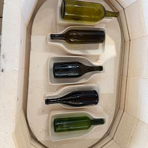 Magnum Bottle Large Spoon Rest Bees #5 (brown) by Candice Treat Murphy, Image 2.