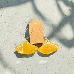 Ginkgo with Freshwater Pearls by Breanna Cole, Image 1.