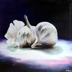 Garlic in Purple by Robyn Palescandolo