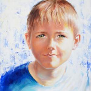 Portrait of Teddy by Robyn Palescandolo