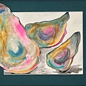 Echoes of the Deep (Teal Oysters) by Sylvia Montgomery