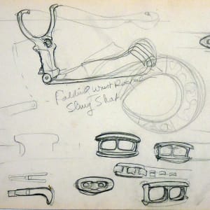 Folding Wrist Rocket Sling Shot by Roy Hocking, Image 1.