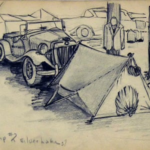 Camp #2 Silver Lake, from "The Spiral Artcraft Sketch Book No. 13" by Roy Hocking