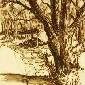 Roadside, from"Fall 1962 Oct 1963 Summer Sketch Pad" by Roy Hocking