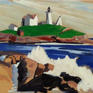Untitled #4235, based on picture of Cape Neddick Lighthouse by Roy Hocking