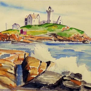 Untitled #4241, based on picture of Cape Neddick Lighthouse by Roy Hocking