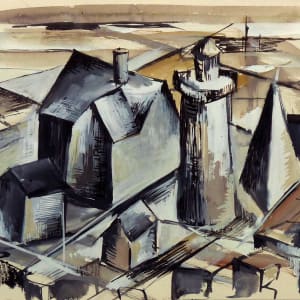 Untitled #4266, based on picture of Cape Neddick Lighthouse by Roy Hocking