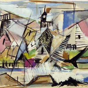 Untitled #4267, based on picture of Cape Neddick Lighthouse by Roy Hocking