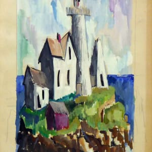 Untitled #4272, based on picture of Cape Neddick Lighthouse by Roy Hocking