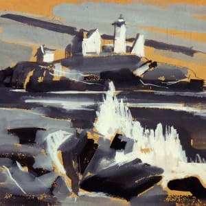Untitled #4277, based on picture of Cape Neddick Lighthouse by Roy Hocking