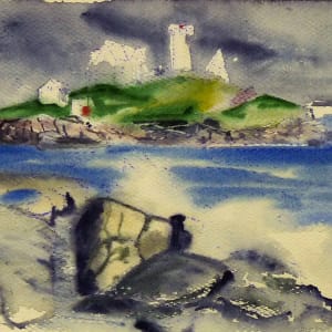 Untitled #4278, based on picture of Cape Neddick Lighthouse by Roy Hocking