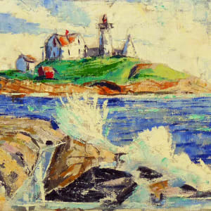 Untitled #4280, based on picture of Cape Neddick Lighthouse by Roy Hocking