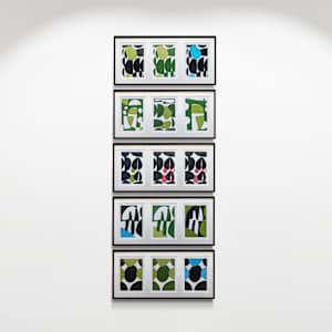 Two Colour Lino Print Triptych by JAN FAIREY, Image 1.