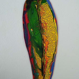 Hundertwasser Leaf  .. (22277) by Liz McAuliffe