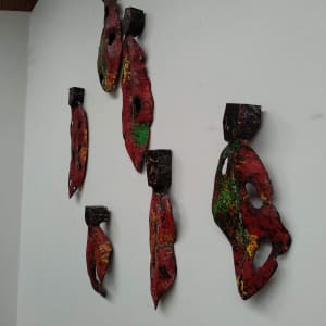 The Change - Last Carved Leaves - set of 6 by Liz McAuliffe 