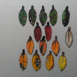 Pohutukawa Leaf . 350 by Liz McAuliffe 