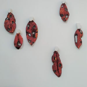 The Change - Last Carved Leaves - set of 6 by Liz McAuliffe 