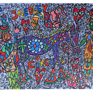 Purple Horse and Rider by Damian LeBas, Image 1.